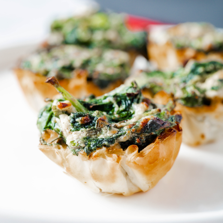 Air Fryer Spanakopita Phyllo Cups - Fork To Spoon