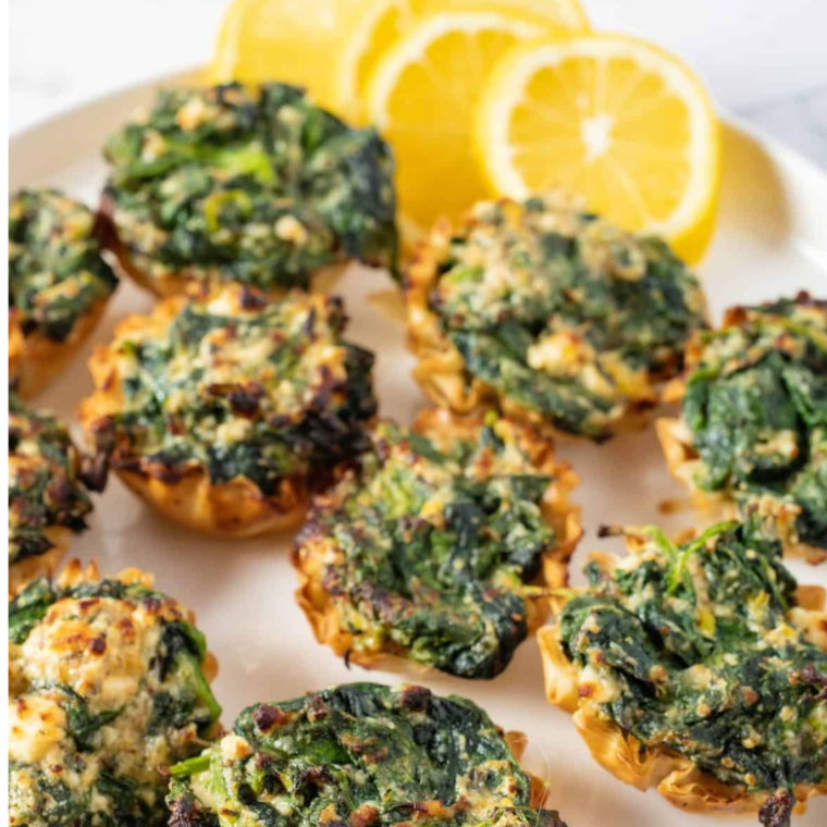 Air Fryer Spanakopita Phyllo Cups Fork To Spoon