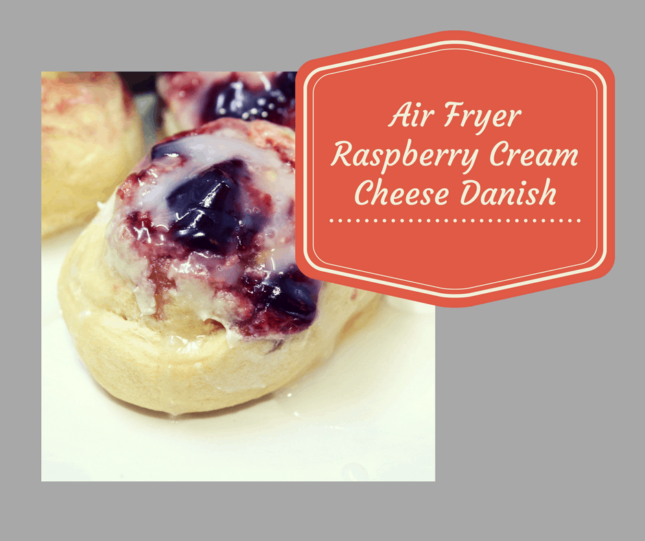 Air Fryer Raspberry Cream Cheese Danish