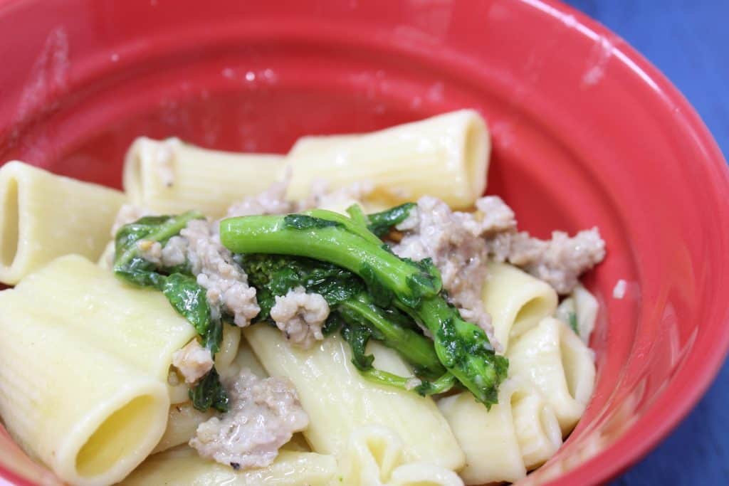 Pressure Cooker, Instant Pot, Penne with Sausage and Broccoli Rabe