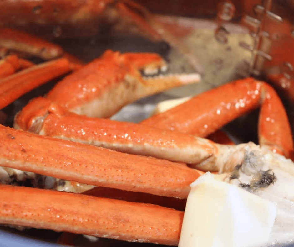 Crab legs in the instant pot. 