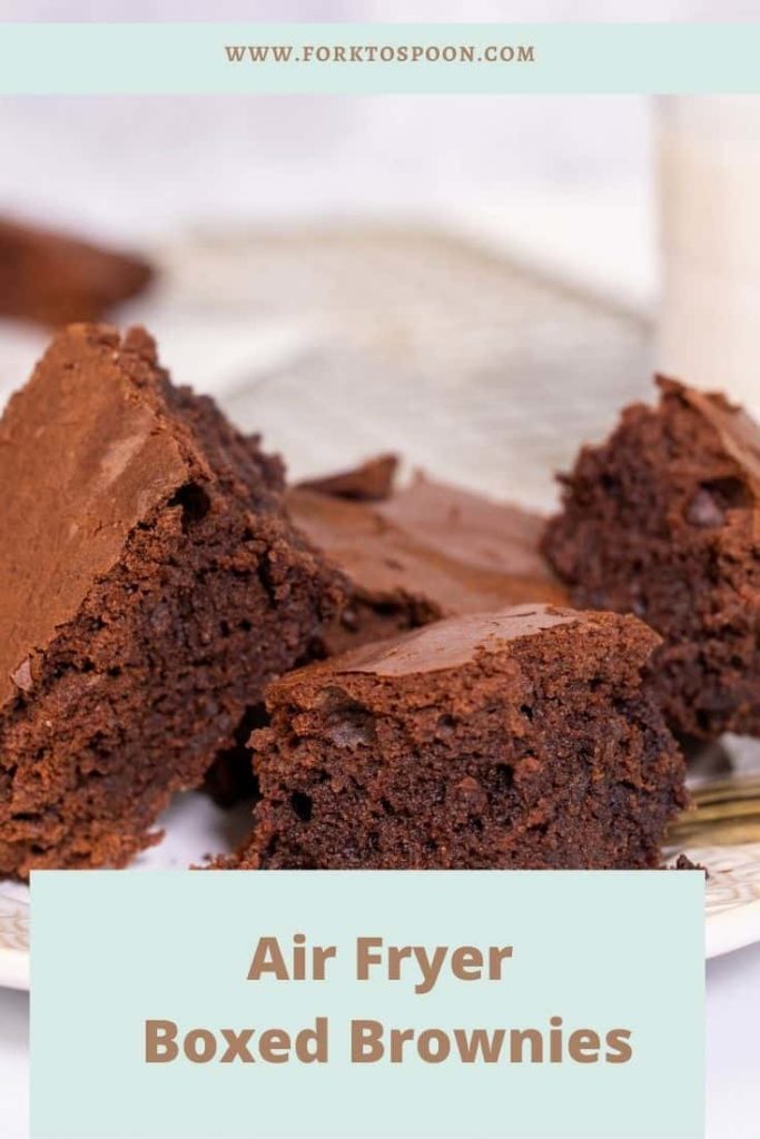 How to Make Boxed Brownies in An Air Fryer - Fork To Spoon