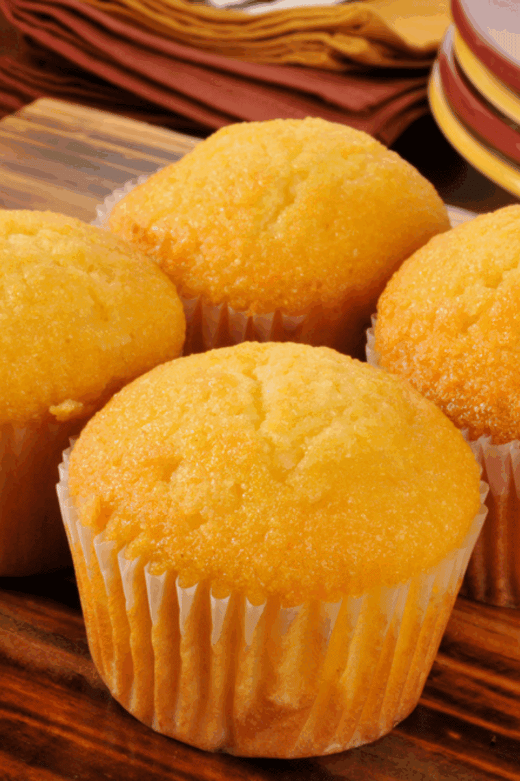 Golden, fluffy Air Fryer Famous Dave&rsquo;s copycat corn muffins cooling on a rack