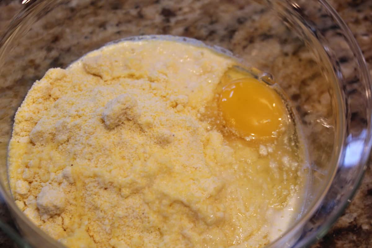 Cornbread Muffin Ingredients into a bowl