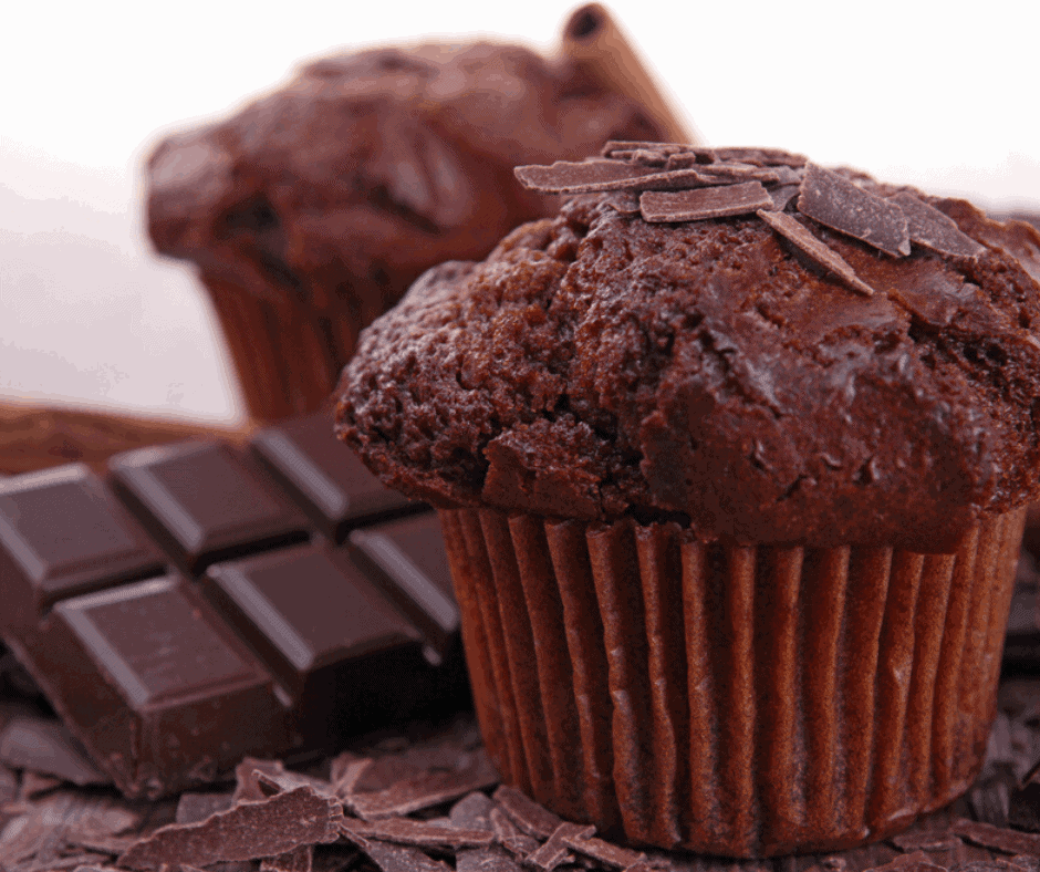 Air Fryer, Light & Fluffy Homemade Chocolate Muffins