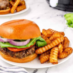 Air Fryer Blue Cheese Burgers