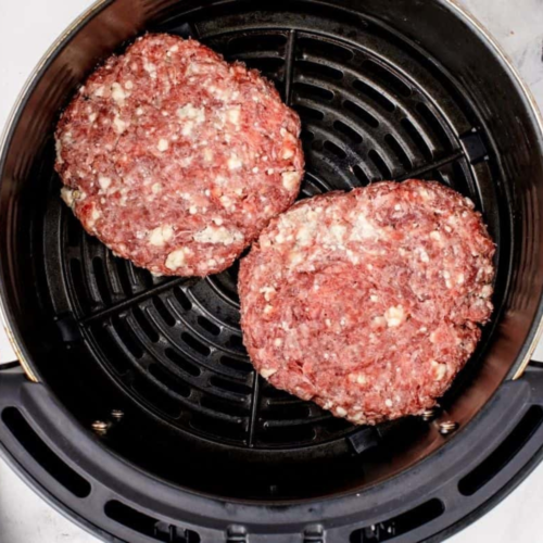 Air Fryer Blue Cheese Burgers - Fork To Spoon