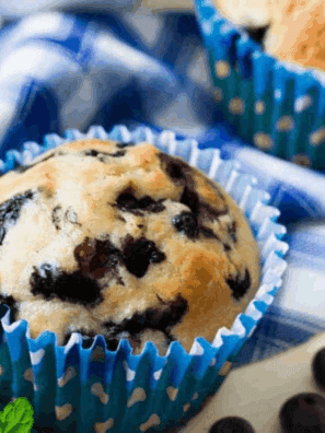 Air Fryer Blueberry Lemon Muffins