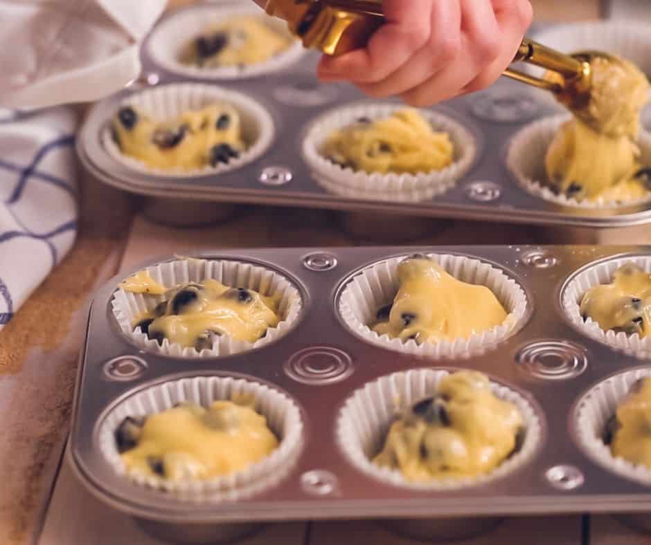 Air Fryer Blueberry Lemon Muffins