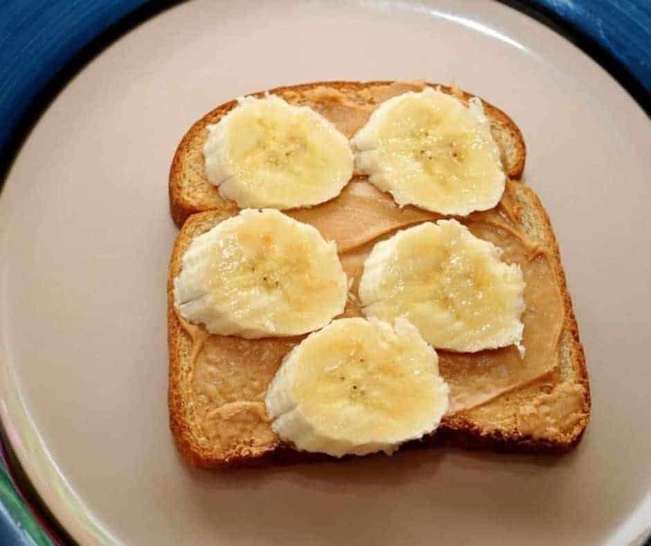 Air Fryer Peanut Butter Banana Toast Fork To Spoon