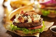 Air Fryer-Gourmet Blue Cheese Burgers