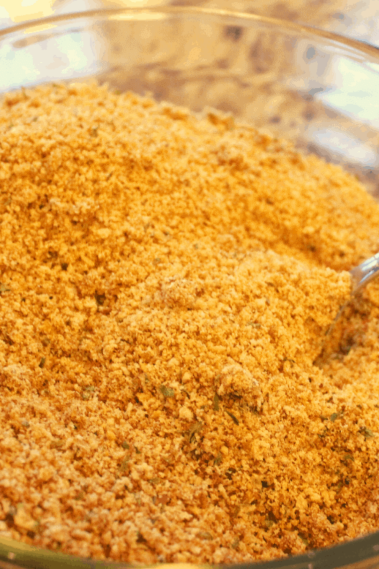 Blending BBQ seasoning spices in a small grinder until smooth and fully combined.