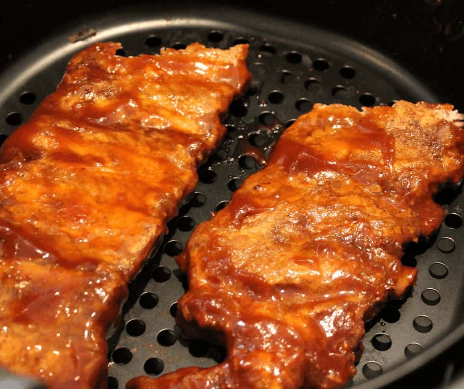 Air Fryer BBQ Ribs Fork To Spoon