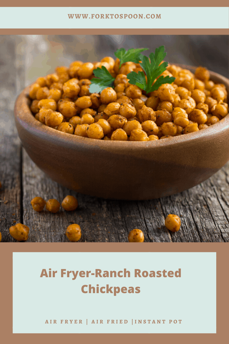 Air Fryer Ranch Roasted Chickpeas