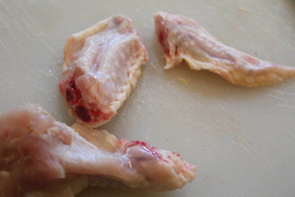 Cutting A Chicken Wing