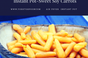 Pressure Cooker-(Instant Pot) Sweet Soy Carrots