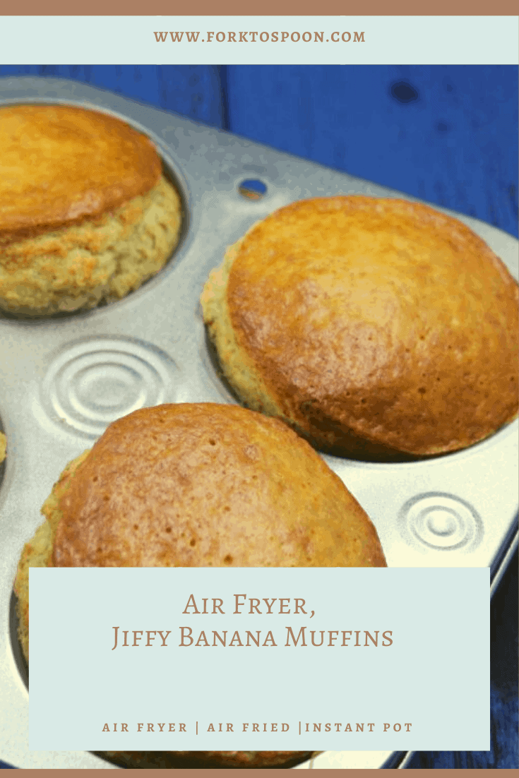 Air Fryer Jiffy Banana Muffins