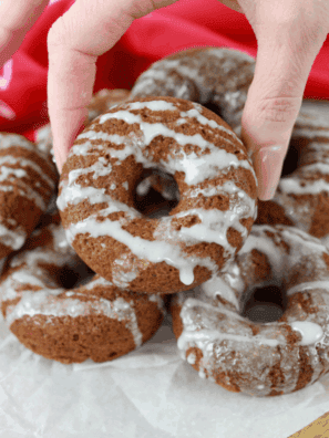 These Air Fryer Gingerbread Donuts are tender, warmly spiced, and taste like the holidays in donut form. Made fast in the air fryer, they&rsquo;re perfect for Christmas mornings, cozy weekends, or anytime a gingerbread craving hits.