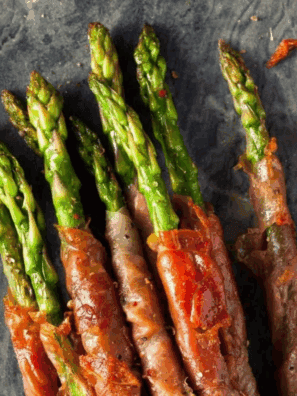 Easy Air Fryer Prosciutto Wrapped Asparagus