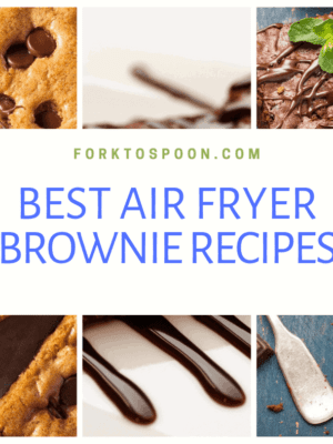 How to Make Box Brownies in the Air Fryer - Fork To Spoon