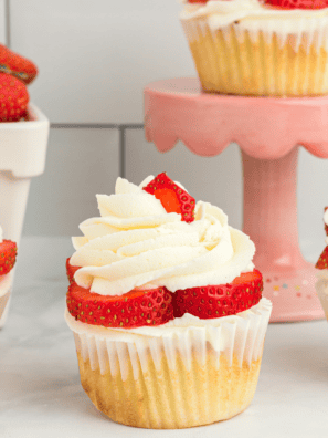 Air Fryer Homemade Yellow Cupcakes