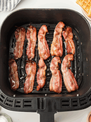 Air Fryer Maple Bacon