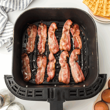 Air Fryer Maple Bacon