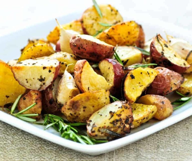 Air Fryer Lemon and Rosemary Roasted Potatoes Fork To Spoon