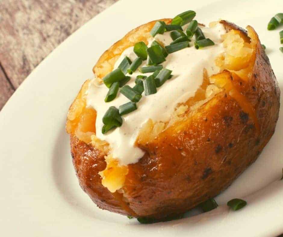 Air Fryer Baked Potatoes Potato Recipe Fork To Spoon