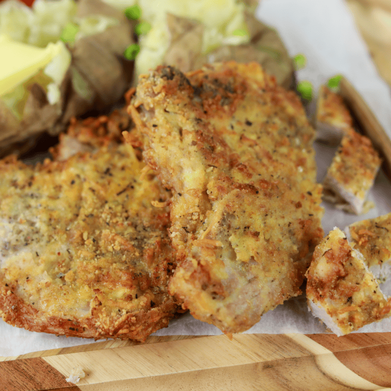 Parmesan Pork Chops Air Fryer - Fork To Spoon