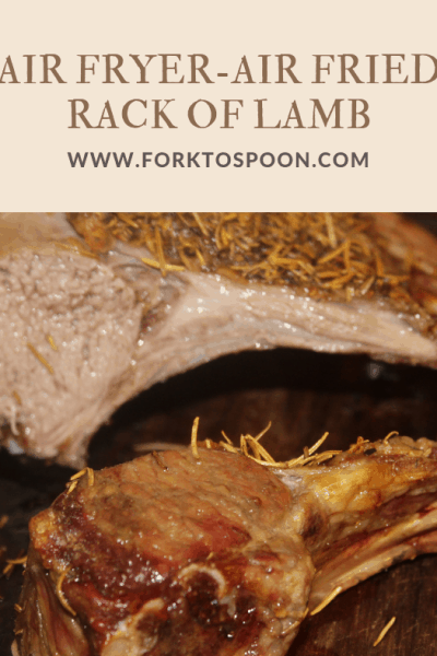 Air Fried-Air Fryer-Herb Rack of Lamb (Classic)