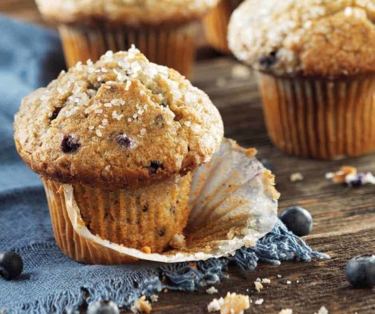 Air Fryer Starbucks Copycat Blueberry Muffins Fork To Spoon
