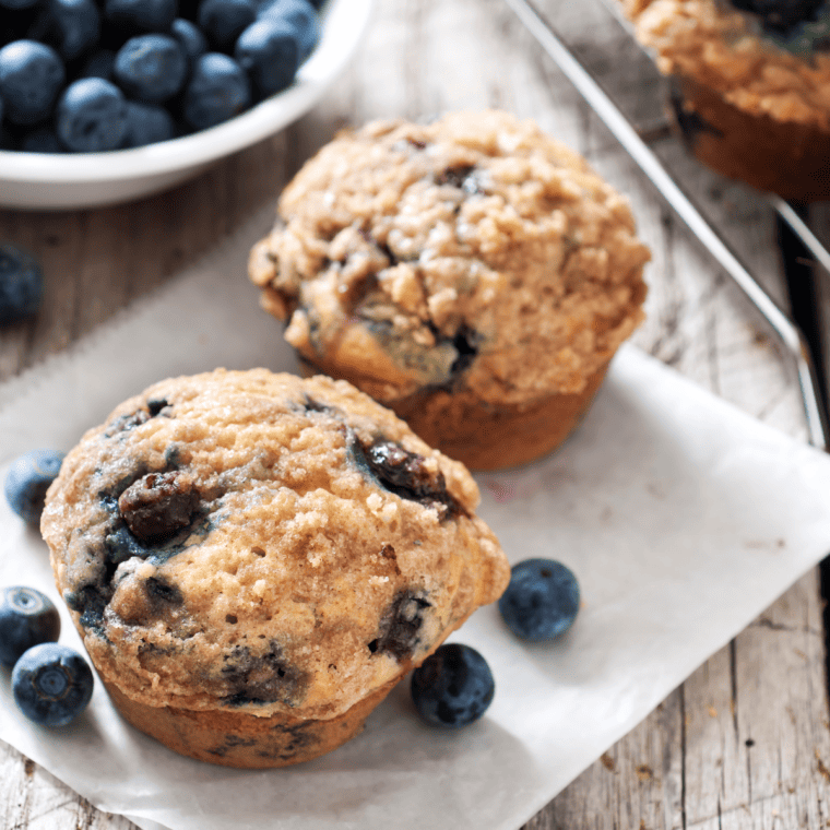 Air Fryer Starbucks Copycat Blueberry Muffins