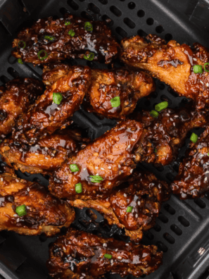 Crispy Frozen Chicken Wings in Air Fryer (No Thaw, 25 Minutes!)