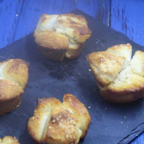 Air Fryer Monkey Bread Biscuits (Homemade Garlic Knots) Fork To Spoon