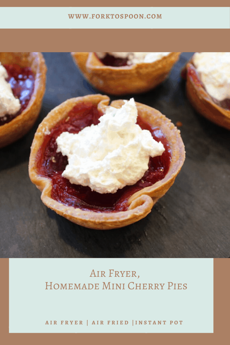 Air Fryer, Homemade Mini Cherry Pies