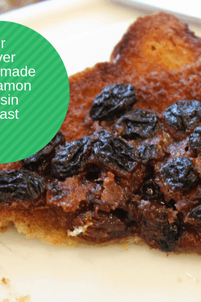 Air Fryer-Air Fried-Homemade Cinnamon and Raisin Toast