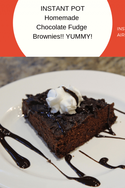 Pressure Cooker (Instant Pot) Homemade Chocolate Fudge Brownies!! YUMMY!