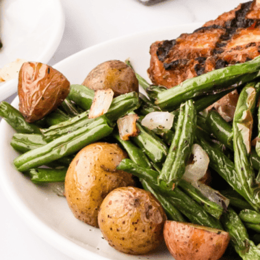 Air Fryer Green Beans and Potatoes Recipe