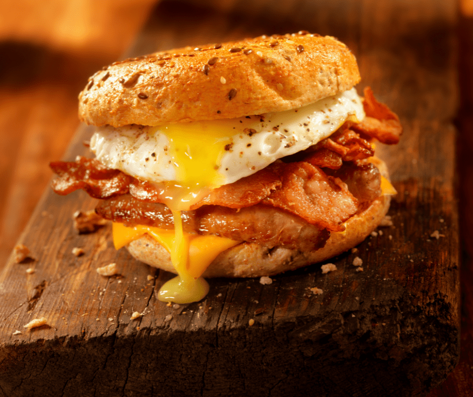 Easy Air Fryer Breakfast Sandwiches - My Air Fryer Kitchen