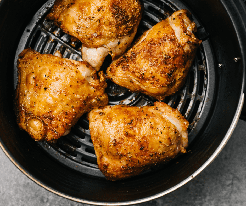 How To Make Air Fryer Lemon and Garlic Chicken Thighs
