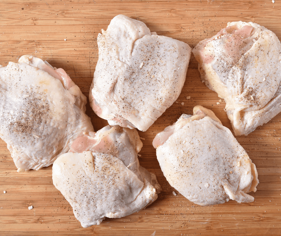 Ingredients Needed For Air Fryer Lemon and Garlic Chicken Thighs