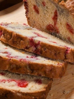 Air Fryer Strawberry Quick Bread