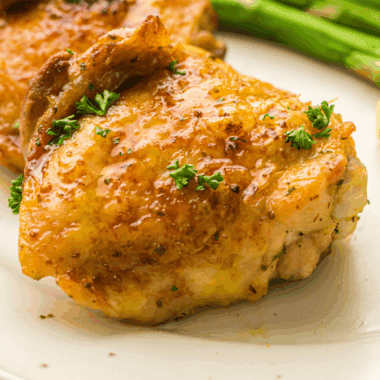 Easy Air Fryer Lemon Garlic Chicken Thighs