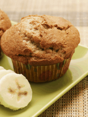 Easy Banana Cardamom Muffins