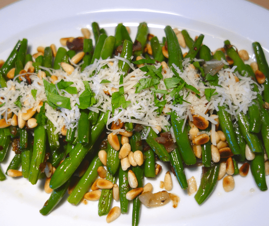 green beans with parmesan cheese