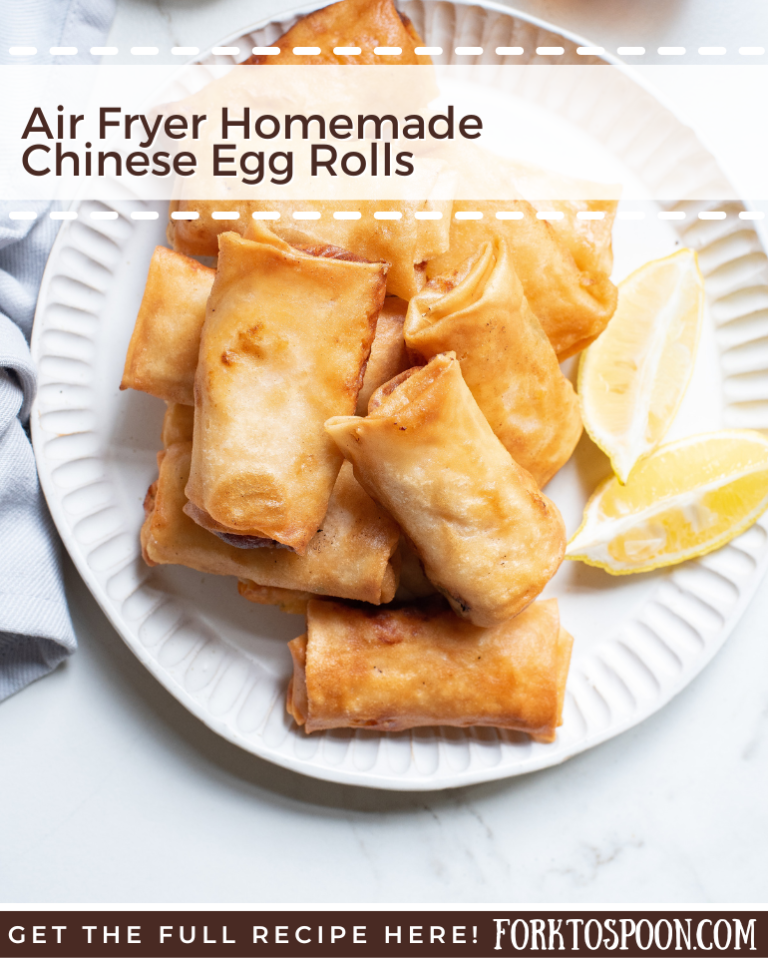 Air Fryer Homemade Chinese Egg Rolls Fork To Spoon
