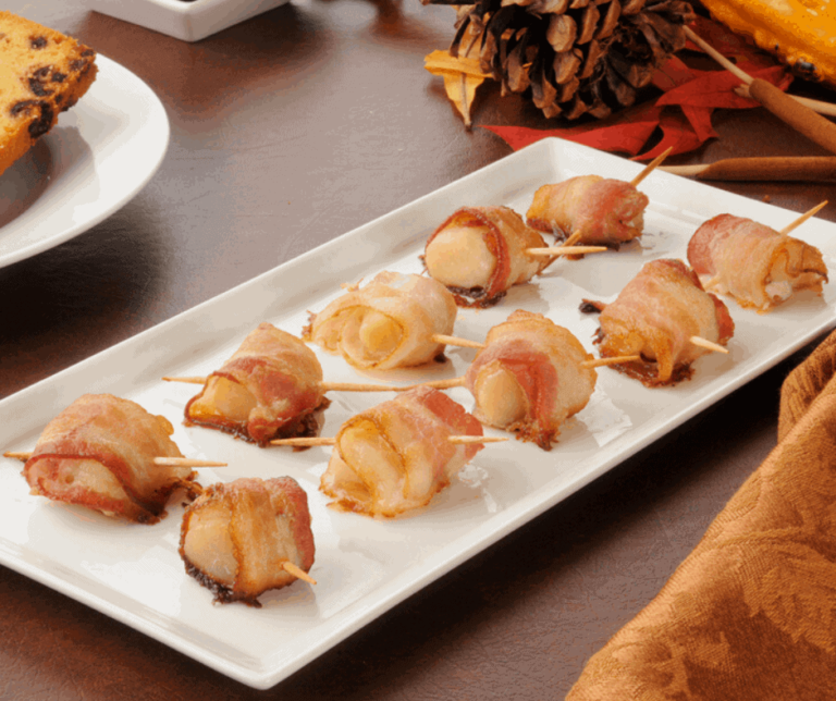 Air Fryer, Easy Bacon Wrapped Scallops Fork To Spoon