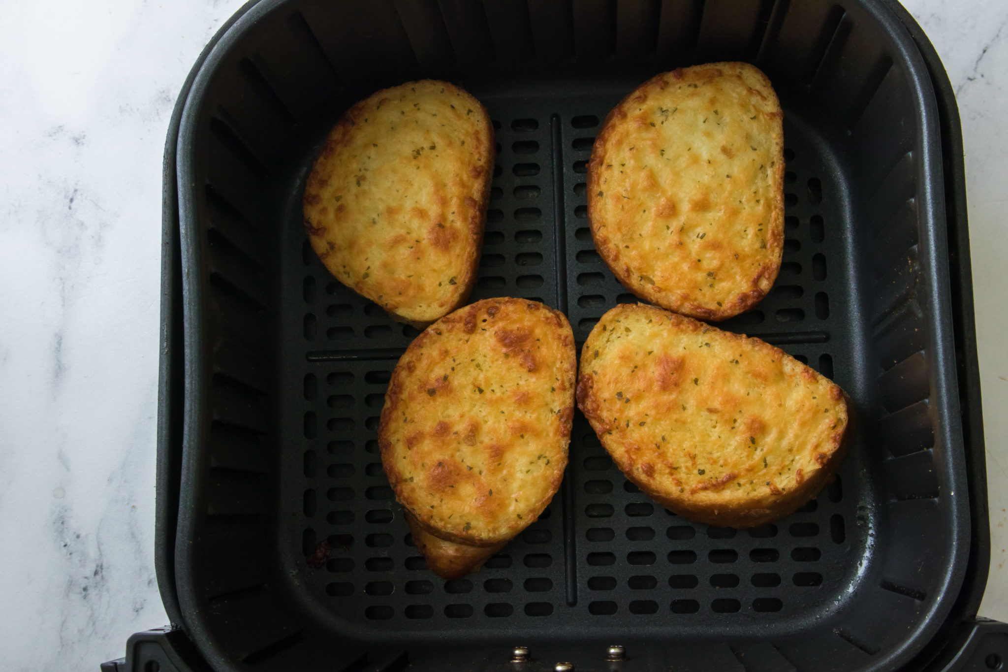 Frozen Garlic Bread In Air Fryer Fork To Spoon