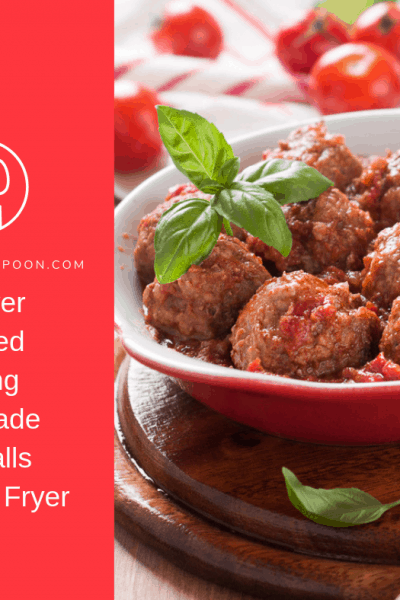 Air Fryer-Air Fried-Cooking Homemade Meatballs In The Air Fryer